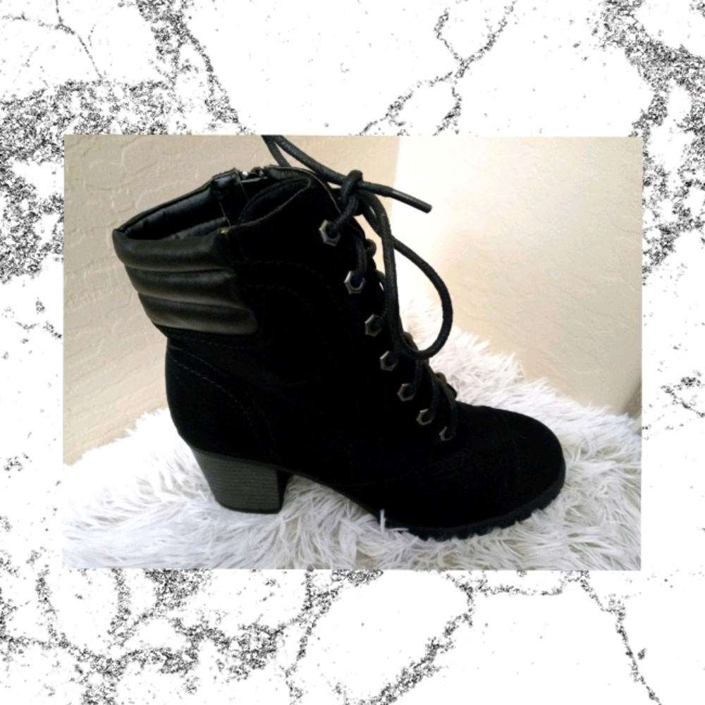 Black ankle boots